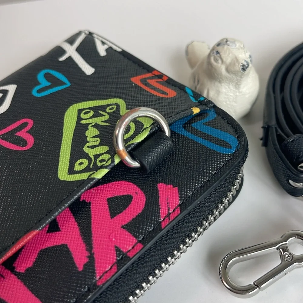 Karl Lagerfeld Paris Genuine Leather Wallet Crossbody